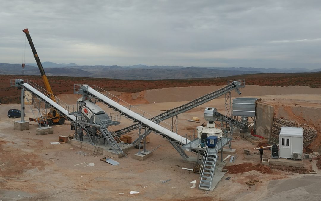 Instalación para producción de arenas 0-4mm